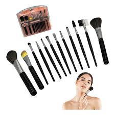 Kit de Pincéis para Maquiagem Profissional – 12 Peças - Imagem 3