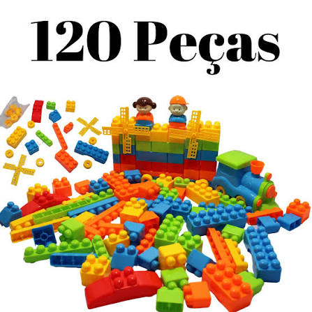 Kit de Blocos de Montar Infantil – 120 Peças Educativas